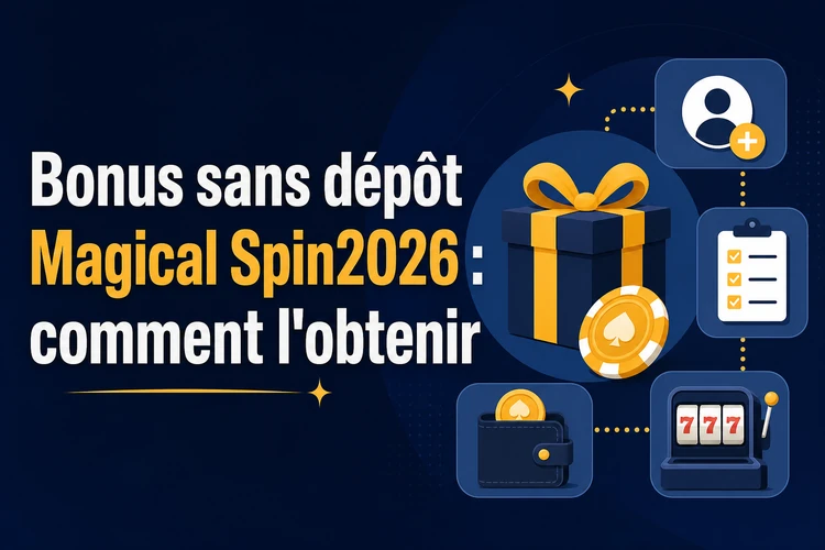 Bonus sans dépôt Magical Spin2026: comment l'obtenir