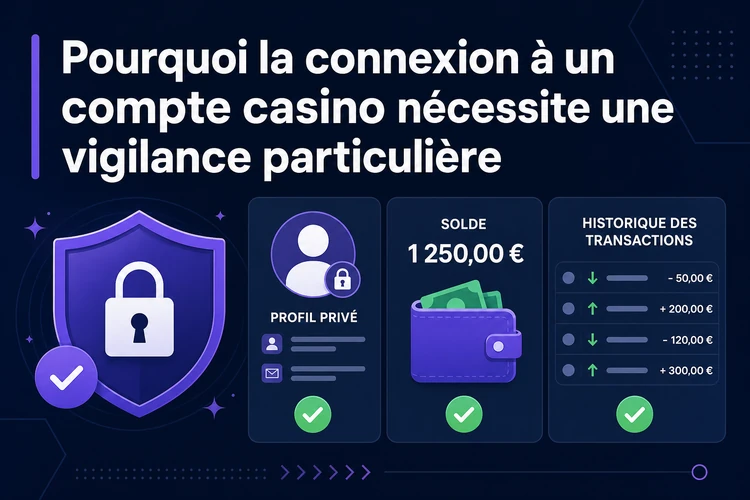 Pourquoi la connexion à un compte casino nécessite une vigilance particulière