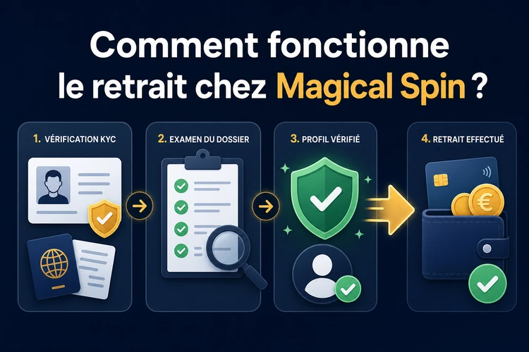 Comment fonctionne le retrait chez Magical Spin?