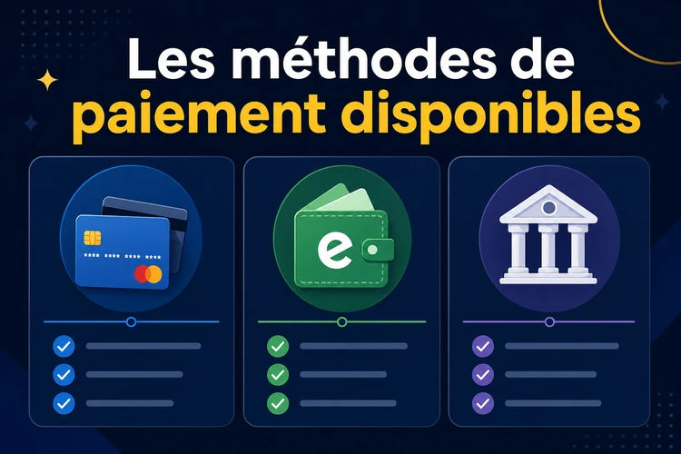 Les méthodes de paiement disponibles